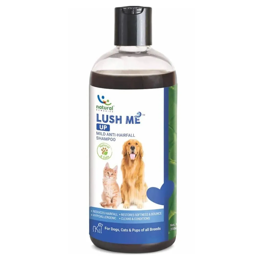 Natural Remedies Lush Me Up Anti Hairfall Shampoo & Orthoron Joint Supplement Dogs & Cats Combo