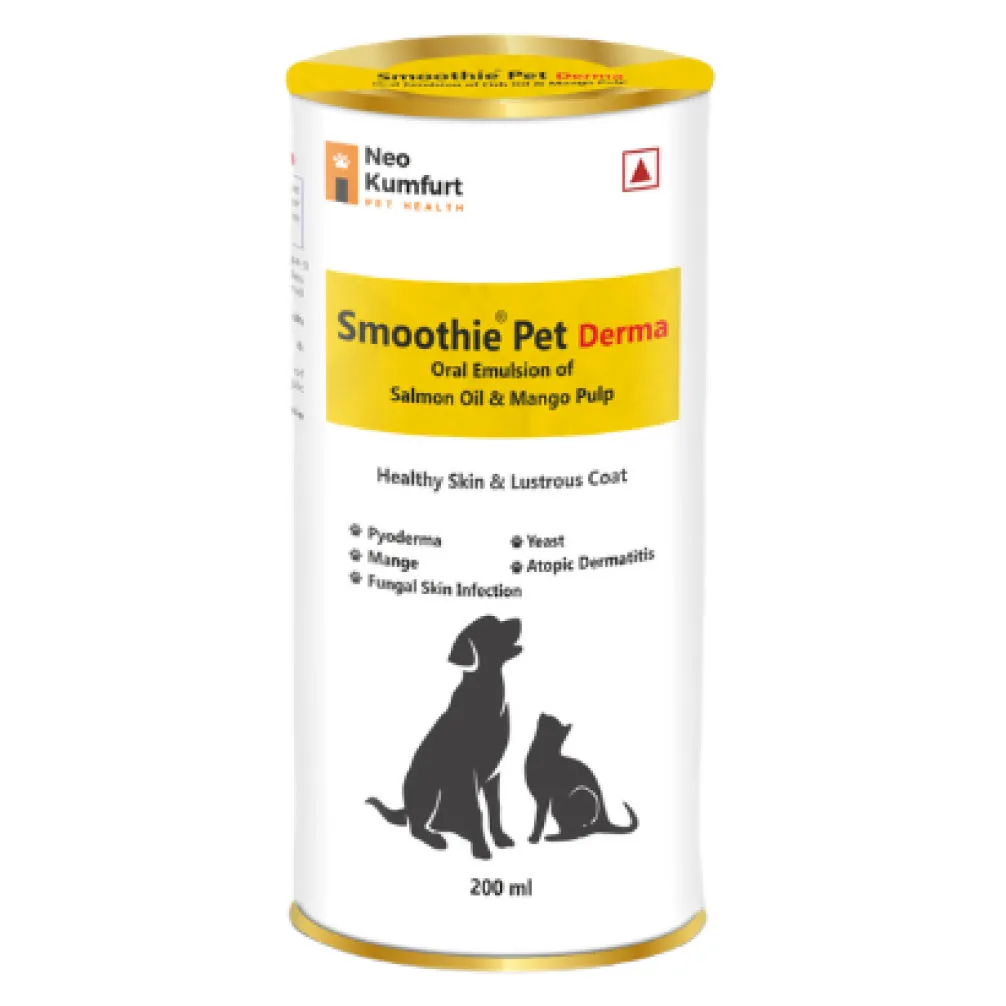 Neo Kumfurt Smoothie Neo Kumfurt Smoothie Pet Derma for Healthy Skin & Coat for Dogs and Cats (200ml)Derma for Dogs and Cats (200ml)