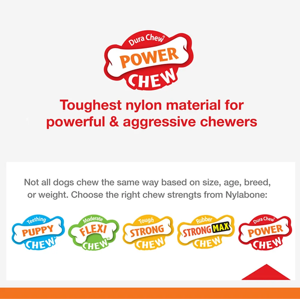 Nylabone Puppy Teething Chicken Flavoured Chew and Ring Bone Toy for Dogs (Brown)