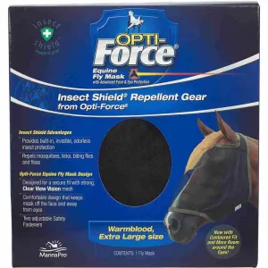 Opti-Force Equine Fly Mask-LARGE
