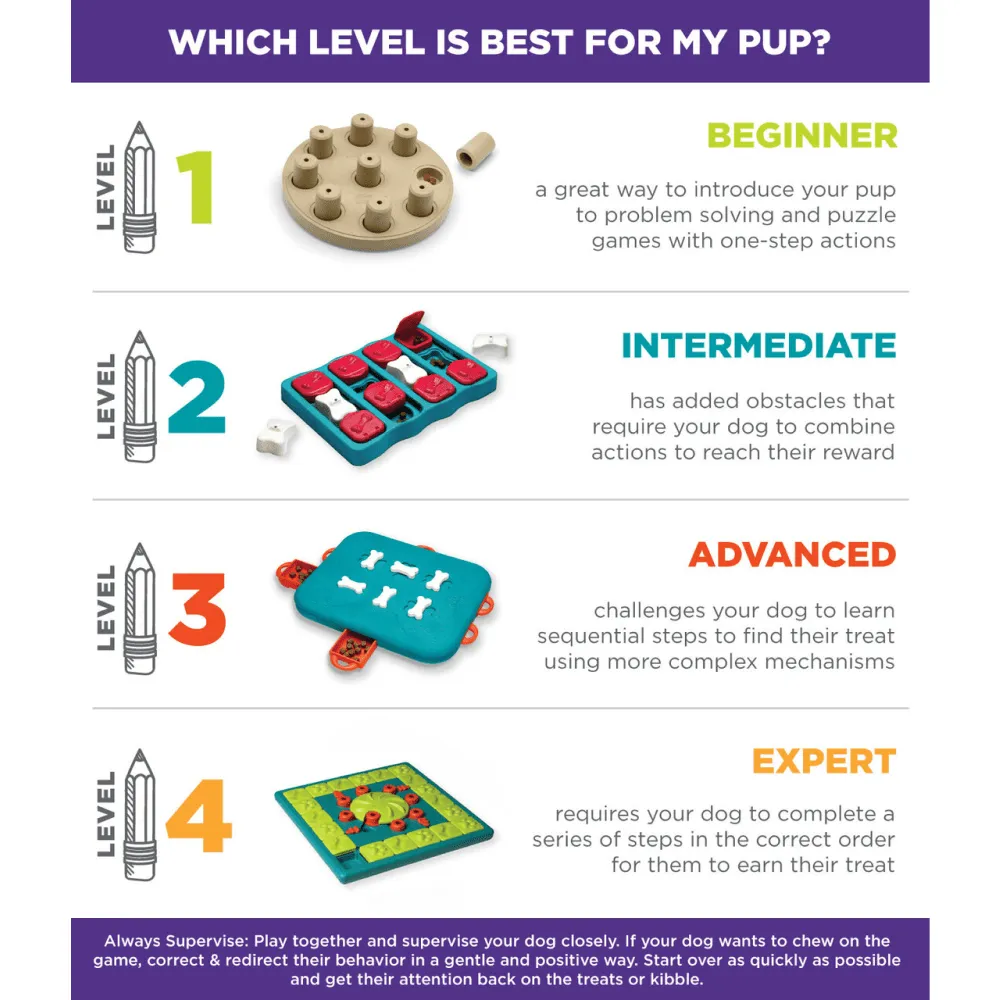 Outward Hound Nina Ottosson Smart Composite Game for Dogs (Orange, Level 1 Beginner)