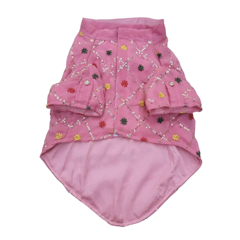 Pawgypets Festive Shirt for Dogs (Pink)