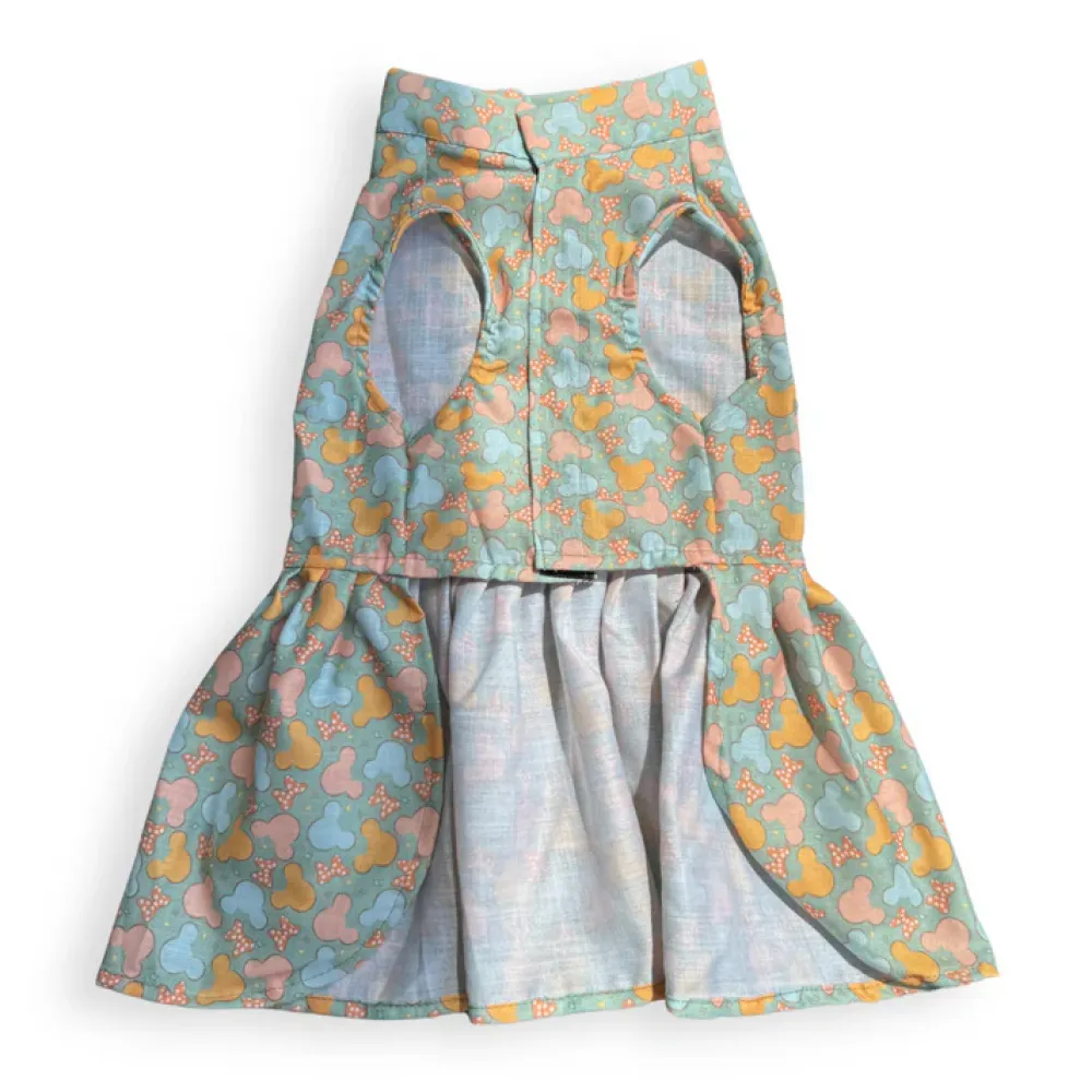 Pawgypets Mickey Overloaded Dress for Dogs (Pastel Green)