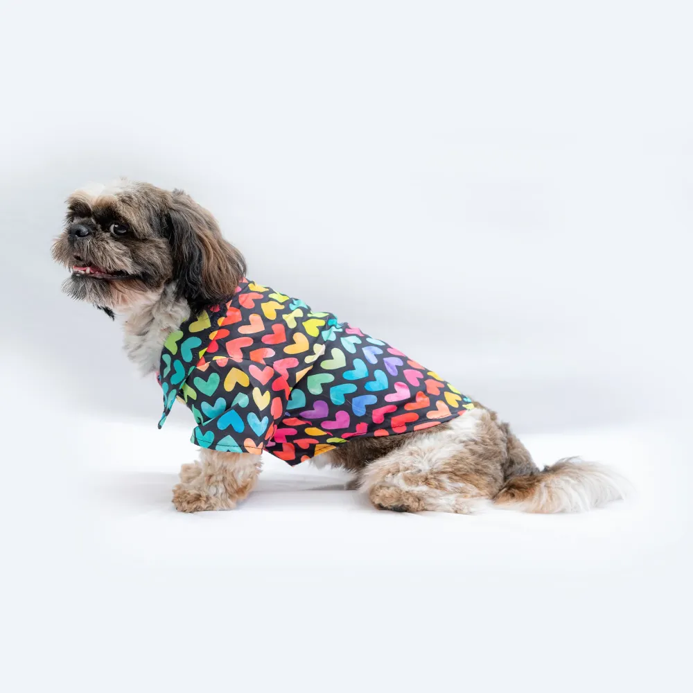 Pawgypets Multi Heart Shirt for Dogs (Multi Colour)
