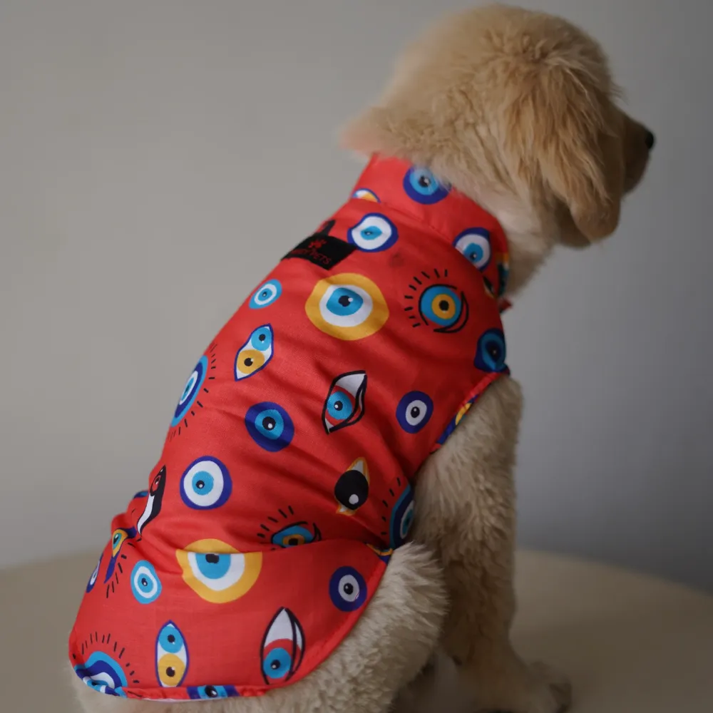 Pawgypets Nazar Na Lage Sando for Dogs (Red)