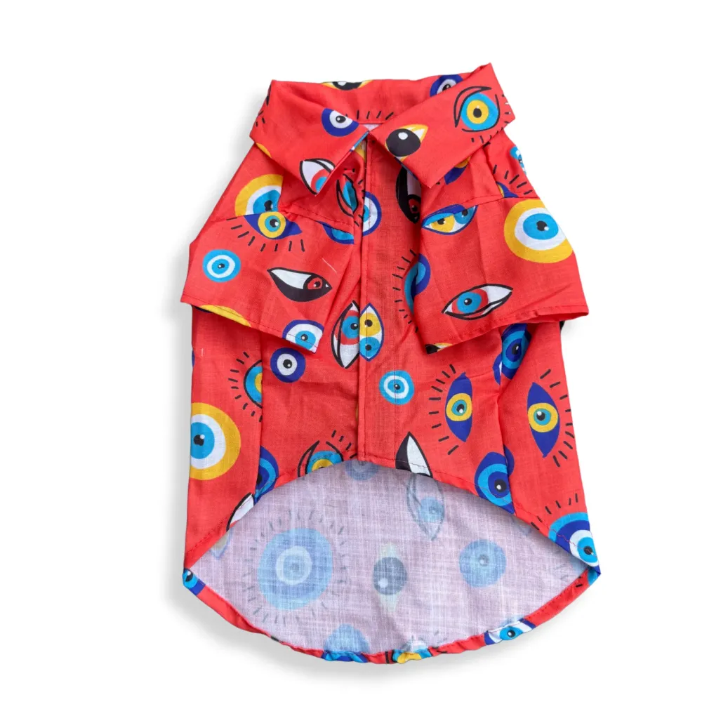 Pawgypets Nazar na lage Shirt for Dogs (Red)