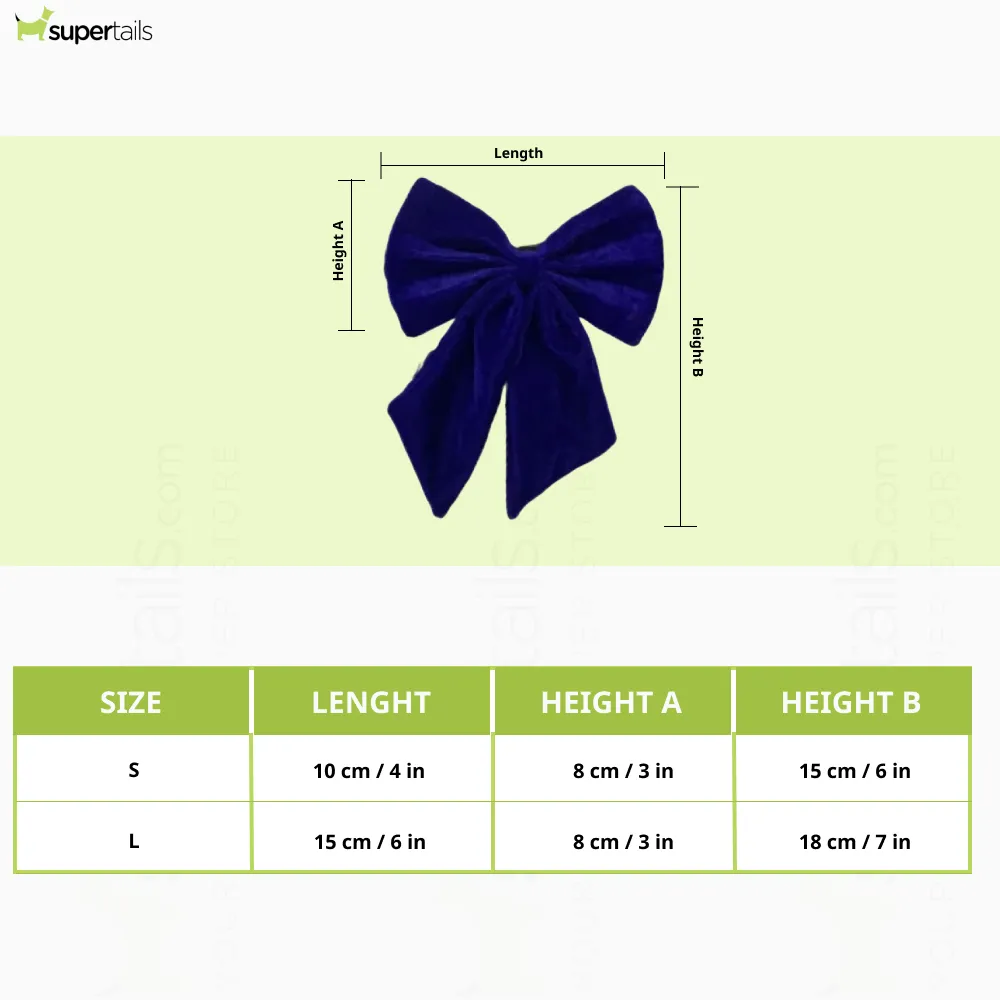 Pawgypets Pigtail Bowtie for Dogs and Cats (Red)