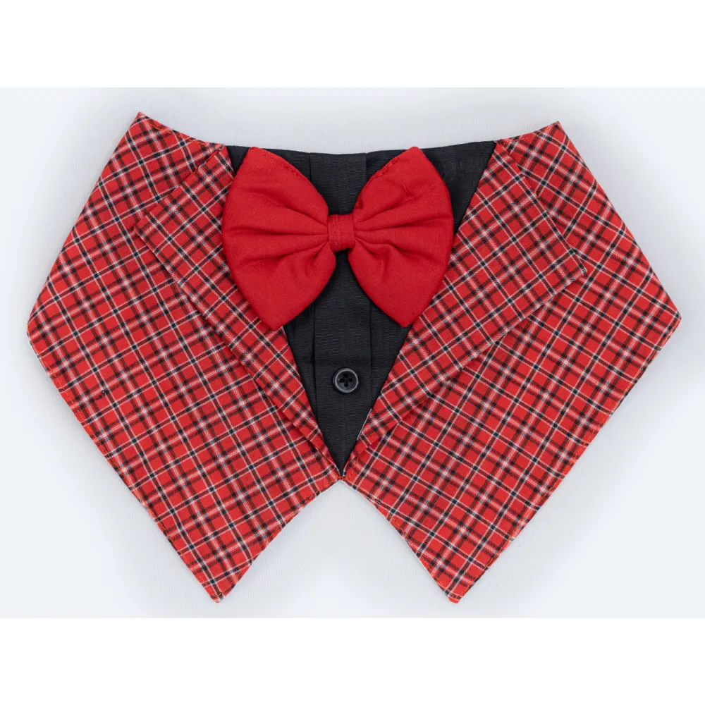 Pawgypets Waistcoat Bandana for Dogs and Cats (Red)
