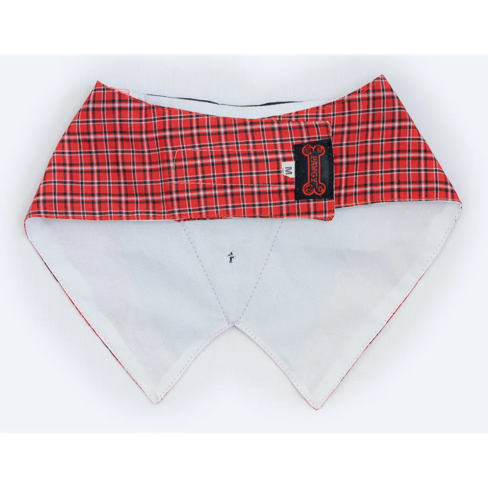 Pawgypets Waistcoat Bandana for Dogs and Cats (Red)