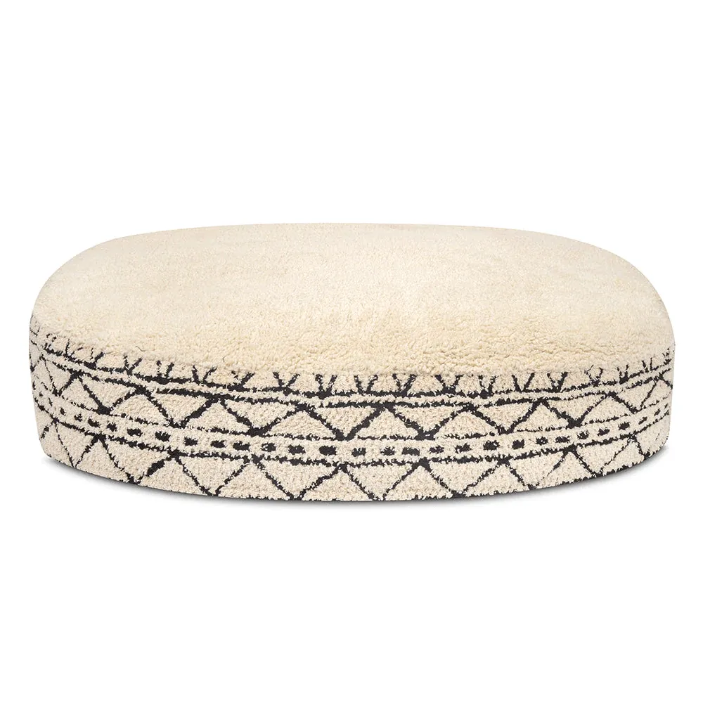 Pawpourri Boho Aztec Oval Bed for Dogs and Cats (Boho Print)