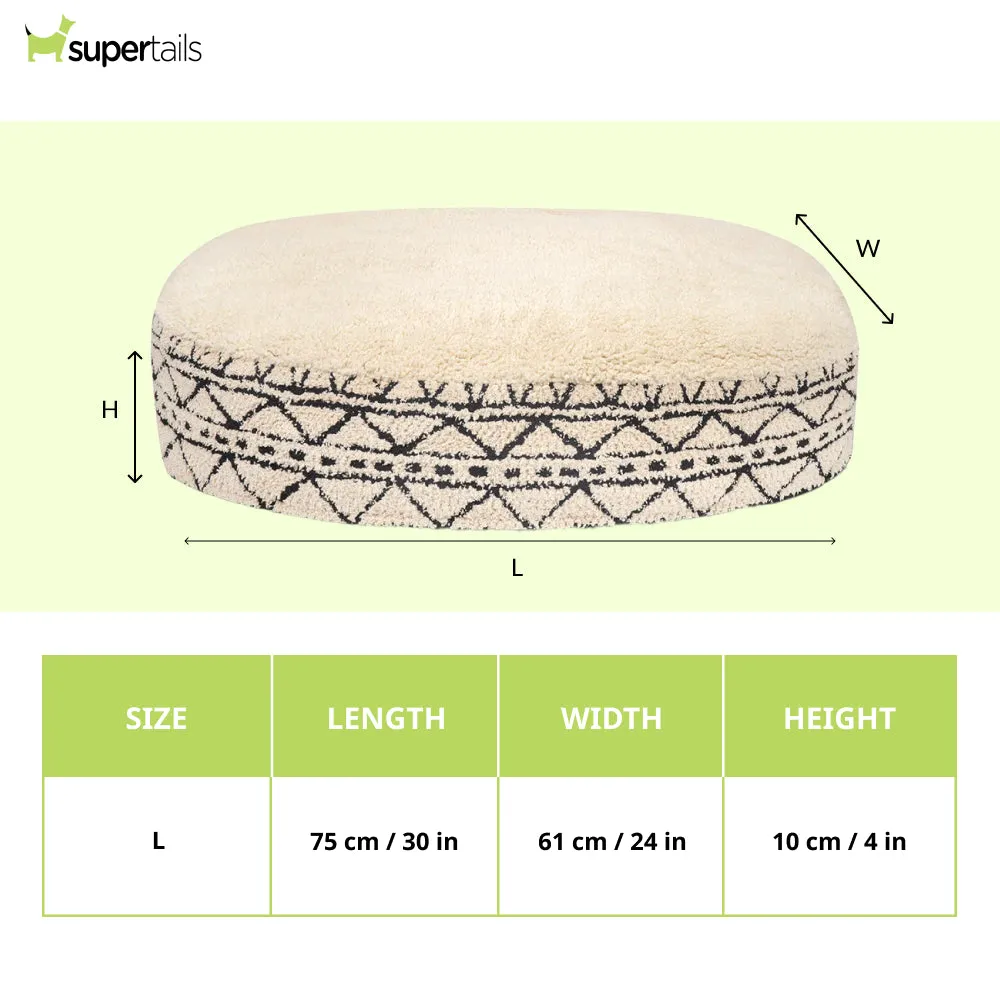 Pawpourri Boho Aztec Oval Bed for Dogs and Cats (Boho Print)