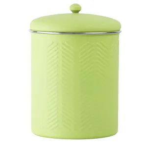 Pawpourri Chevron Emboss Treat Jar for Dogs and Cats (Green)