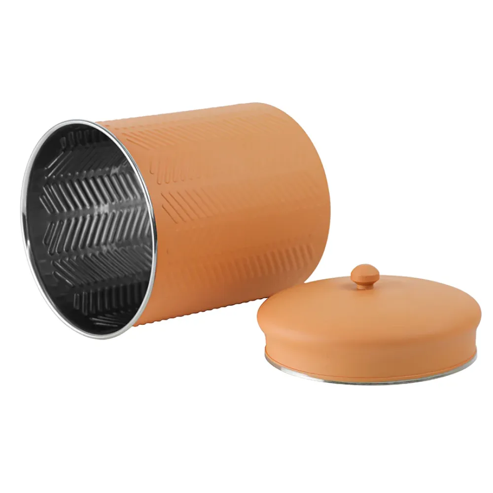 Pawpourri Chevron Emboss Treat Jar for Dogs and Cats (Peach)