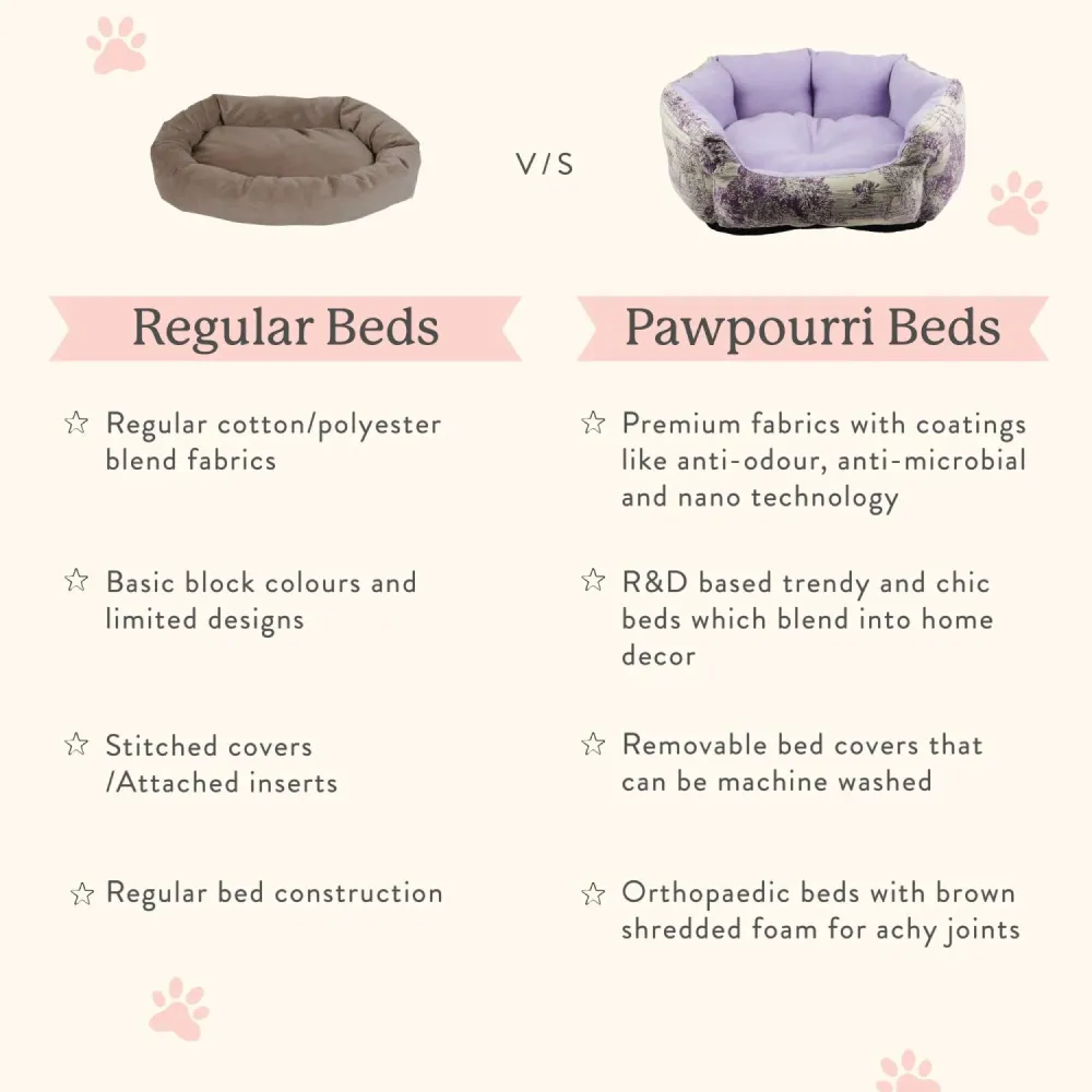 Pawpourri Furry Snuggler Bed for Dogs and Cats (Red)