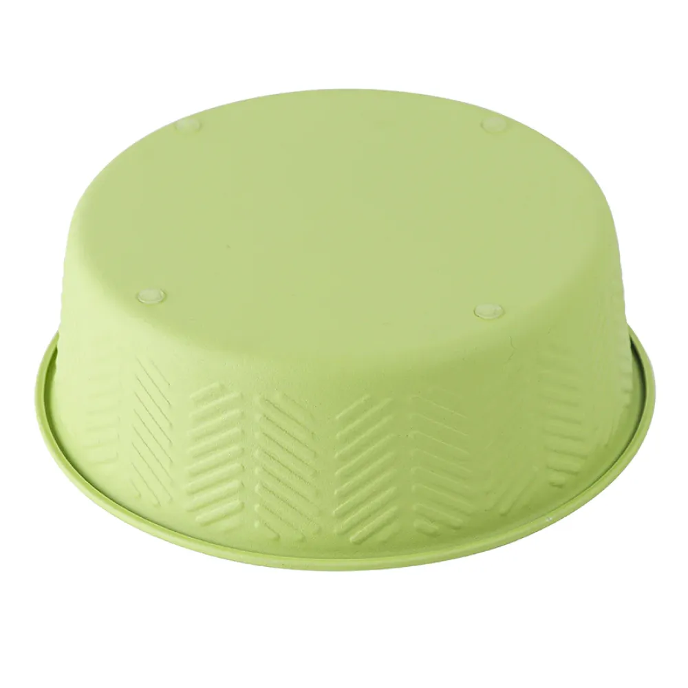 Pawpourri Premium Chevron Emboss Bowl for Dogs and Cats (Green)