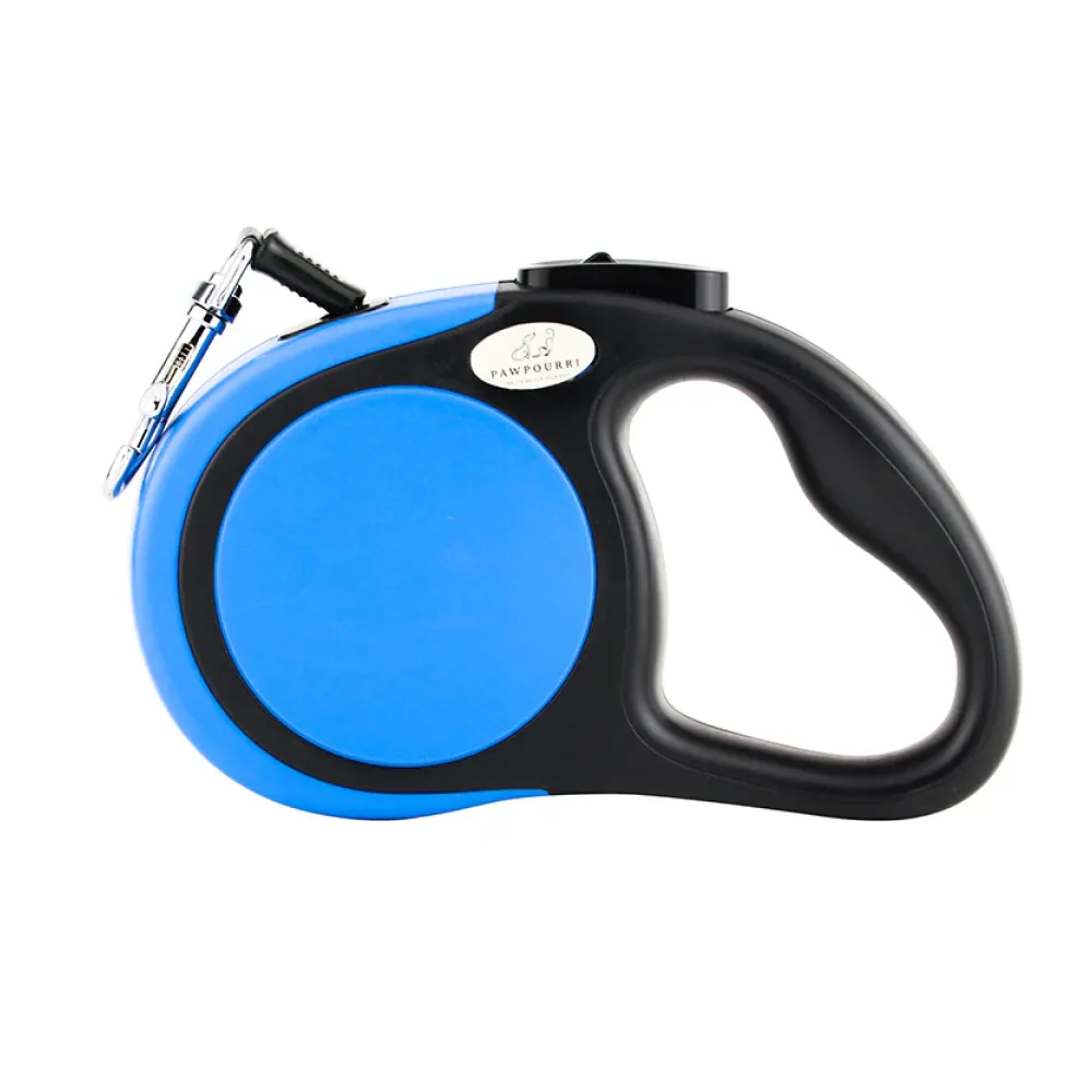 Pawpourri Retractable Leash for Dogs and Cats (Blue)