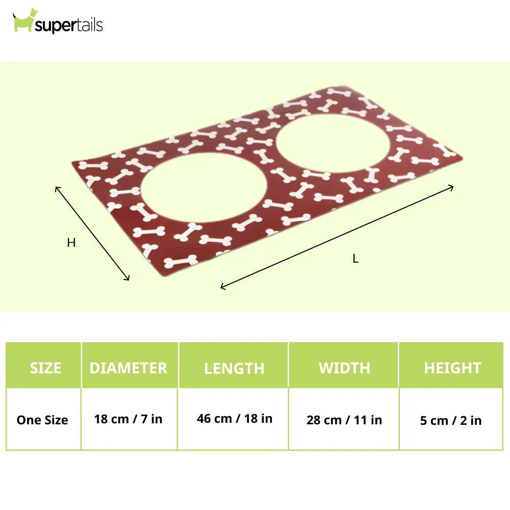 Pawpourri Stay On Mat for Dogs and Cats (Red)