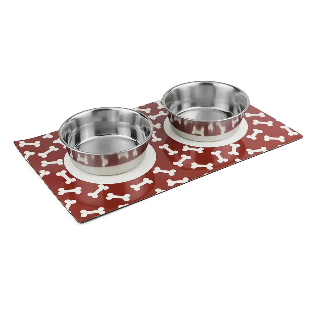 Pawpourri Stay On Mat for Dogs and Cats (Red)