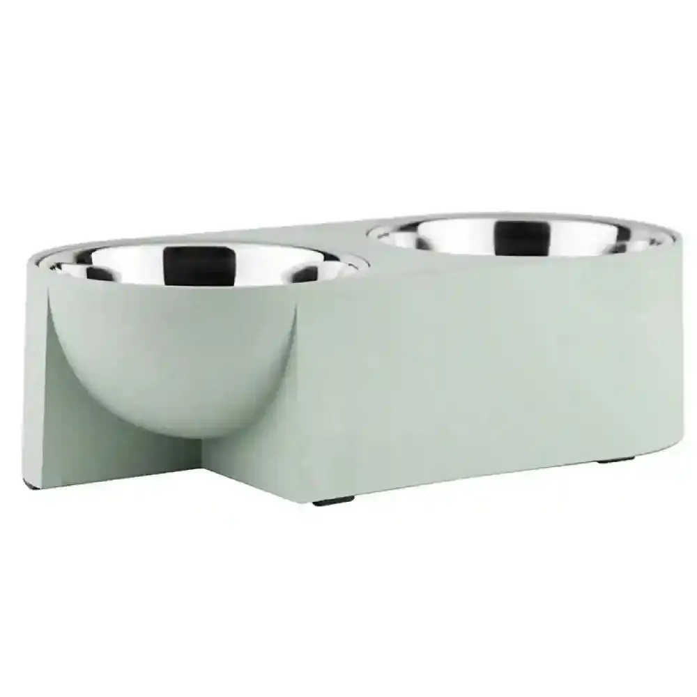 Pawpourri Sustainable Dual Diner for Dogs (Mint Green)