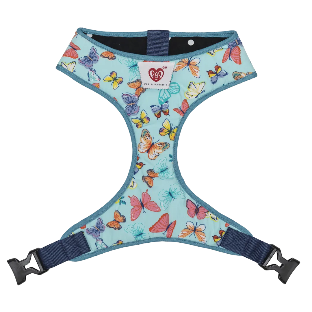 Pet And Parents Butterfly and Polka Reversible Harness for Dogs