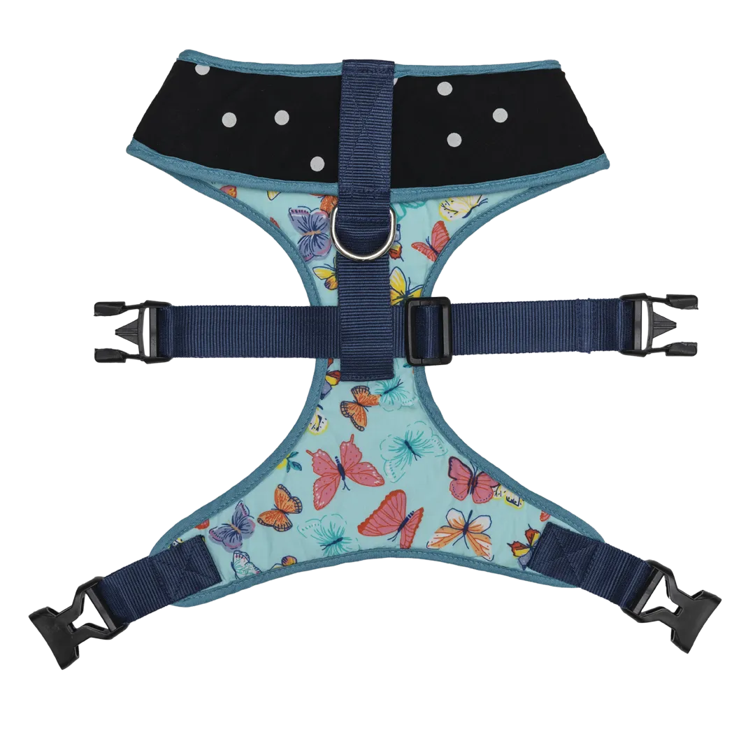Pet And Parents Butterfly and Polka Reversible Harness for Dogs