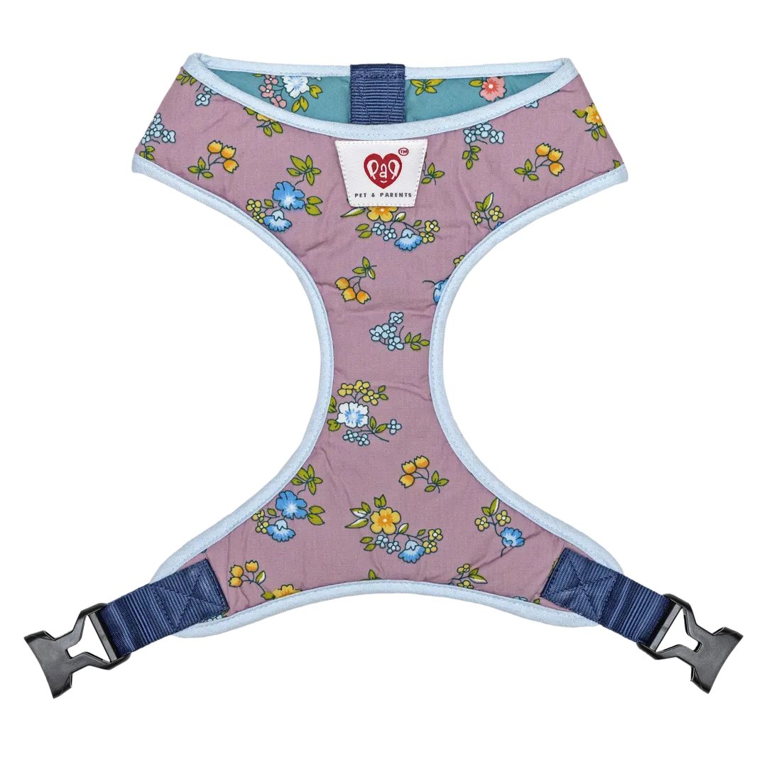 Pet And Parents Dainty Floral Reversible Harness for Dogs