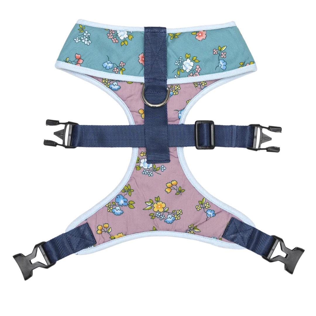 Pet And Parents Dainty Floral Reversible Harness for Dogs