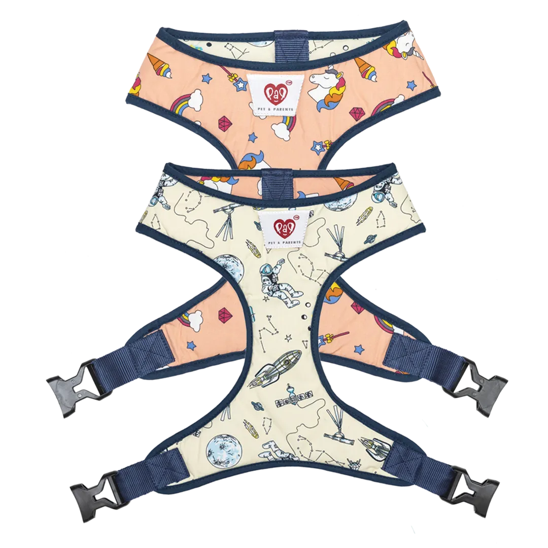 Pet And Parents Galaxy Wonderland Reversible Harness for Dogs