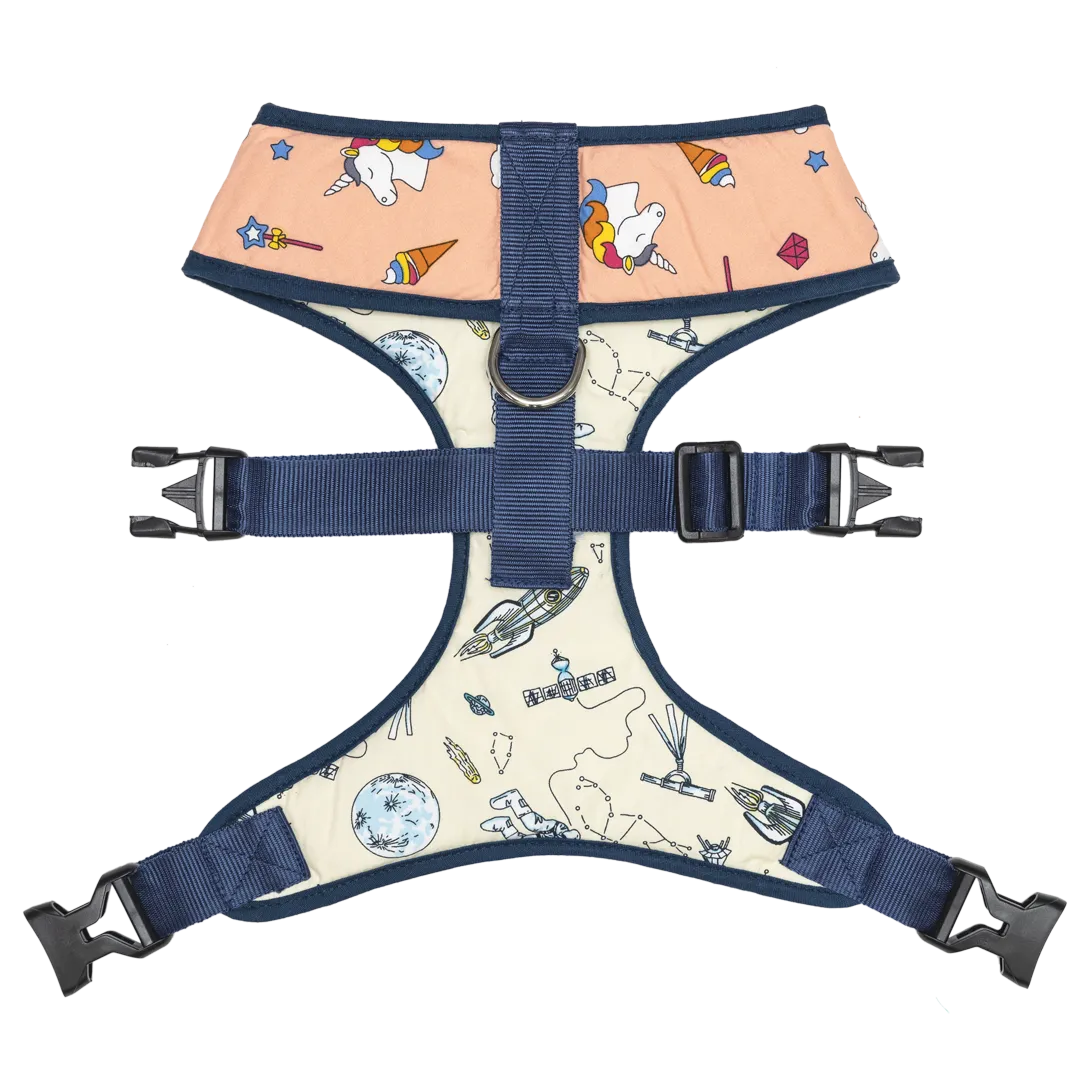 Pet And Parents Galaxy Wonderland Reversible Harness for Dogs