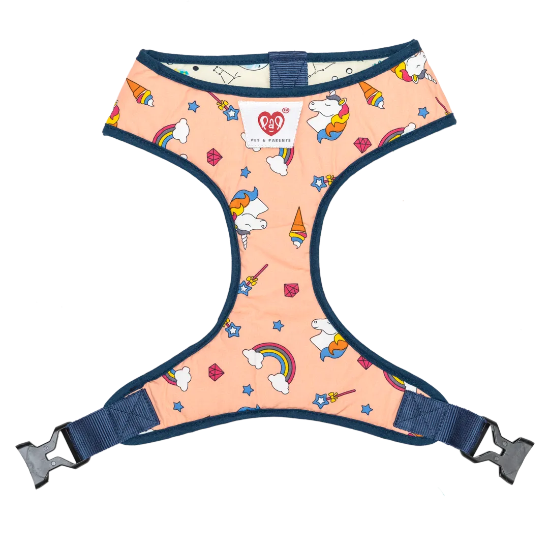 Pet And Parents Galaxy Wonderland Reversible Harness for Dogs