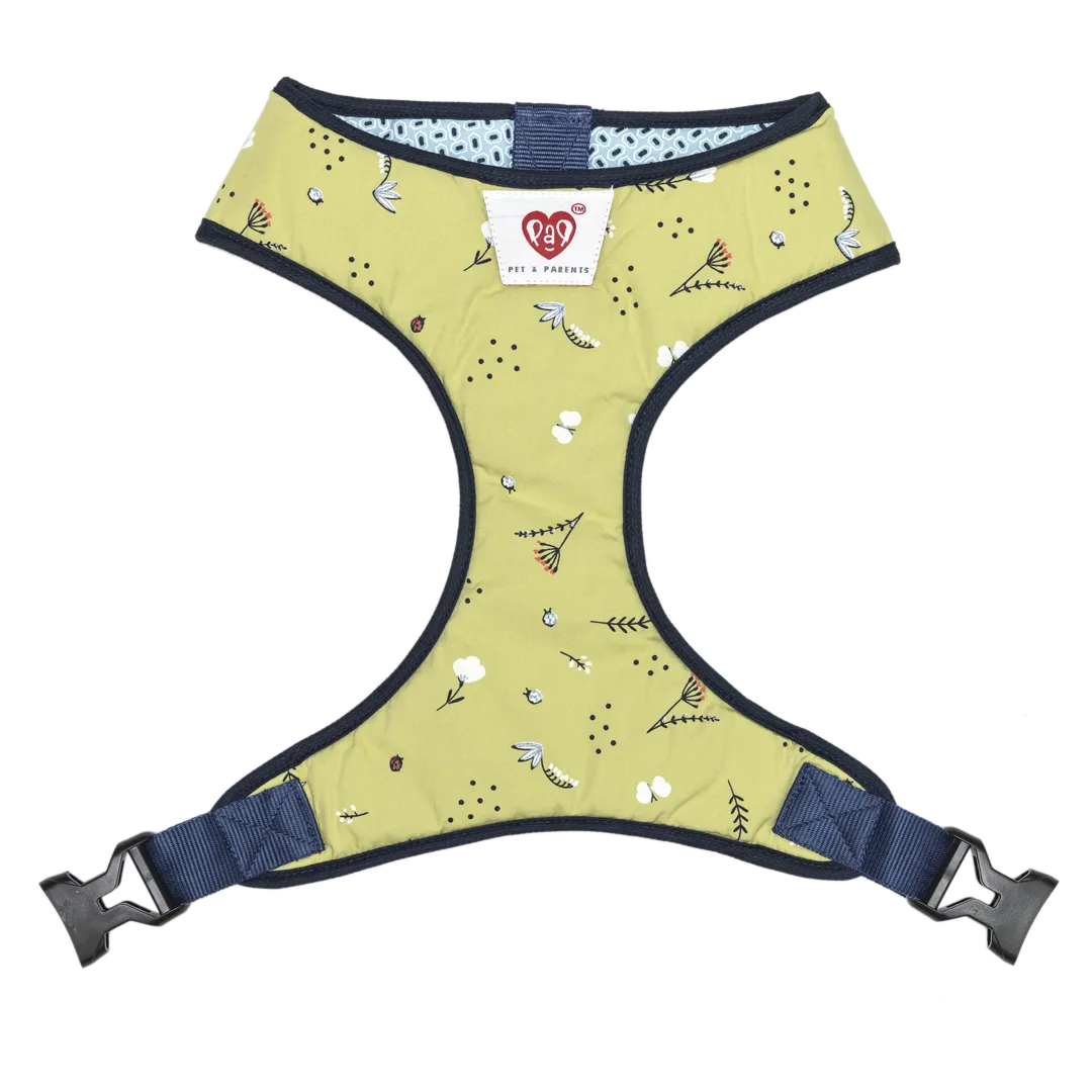 Pet And Parents Green Garden Reversible Harness for Dogs