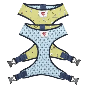 Pet And Parents Green Garden Reversible Harness for Dogs