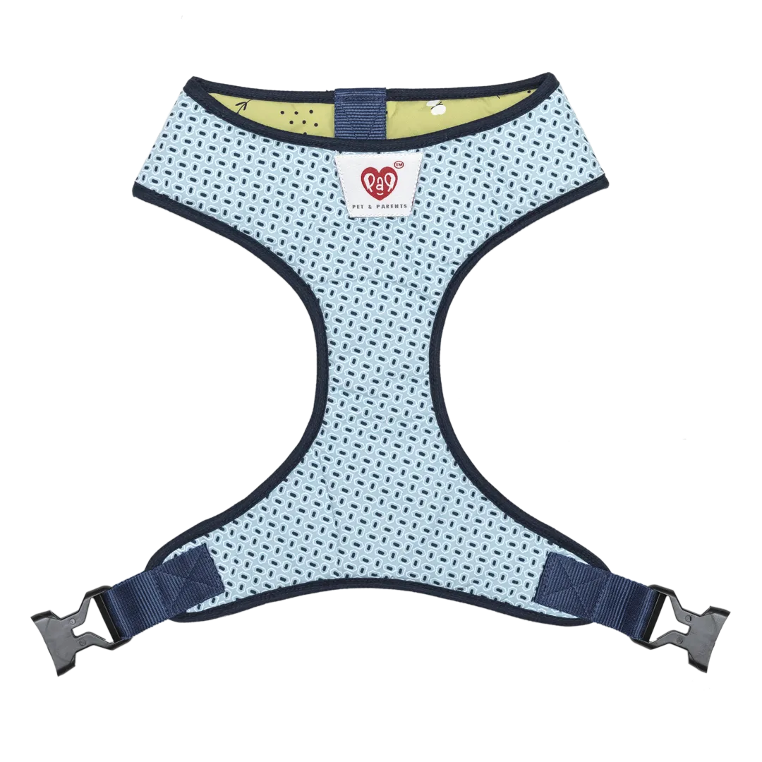 Pet And Parents Green Garden Reversible Harness for Dogs