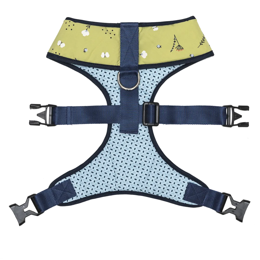 Pet And Parents Green Garden Reversible Harness for Dogs