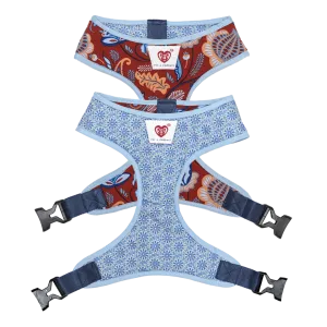 Pet And Parents Indie Floral Reversible Harness for Dogs