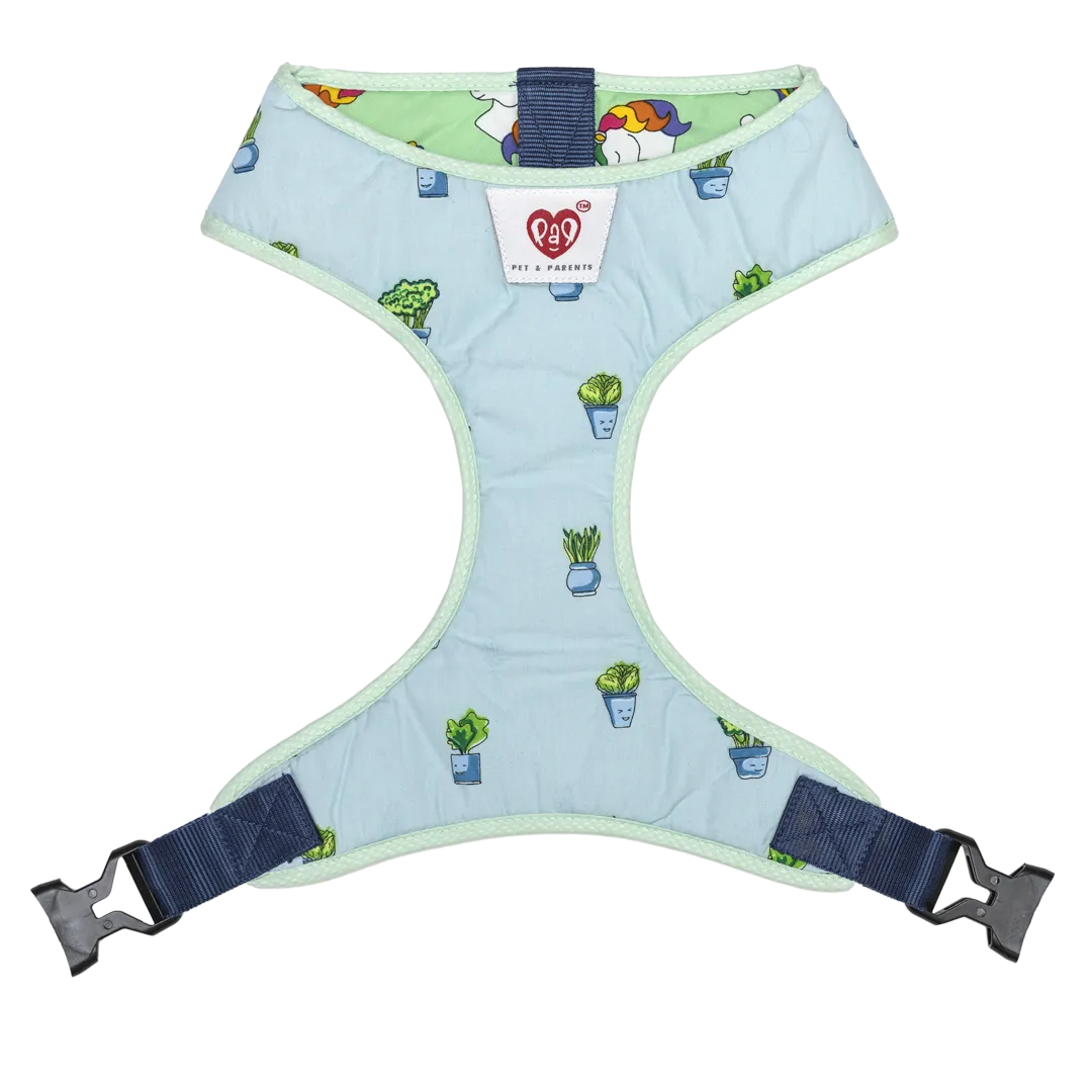 Pet And Parents Little Plants Wonderland Reversible Harness for Dogs