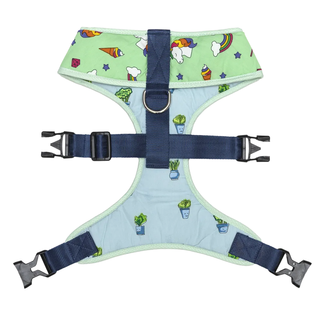 Pet And Parents Little Plants Wonderland Reversible Harness for Dogs