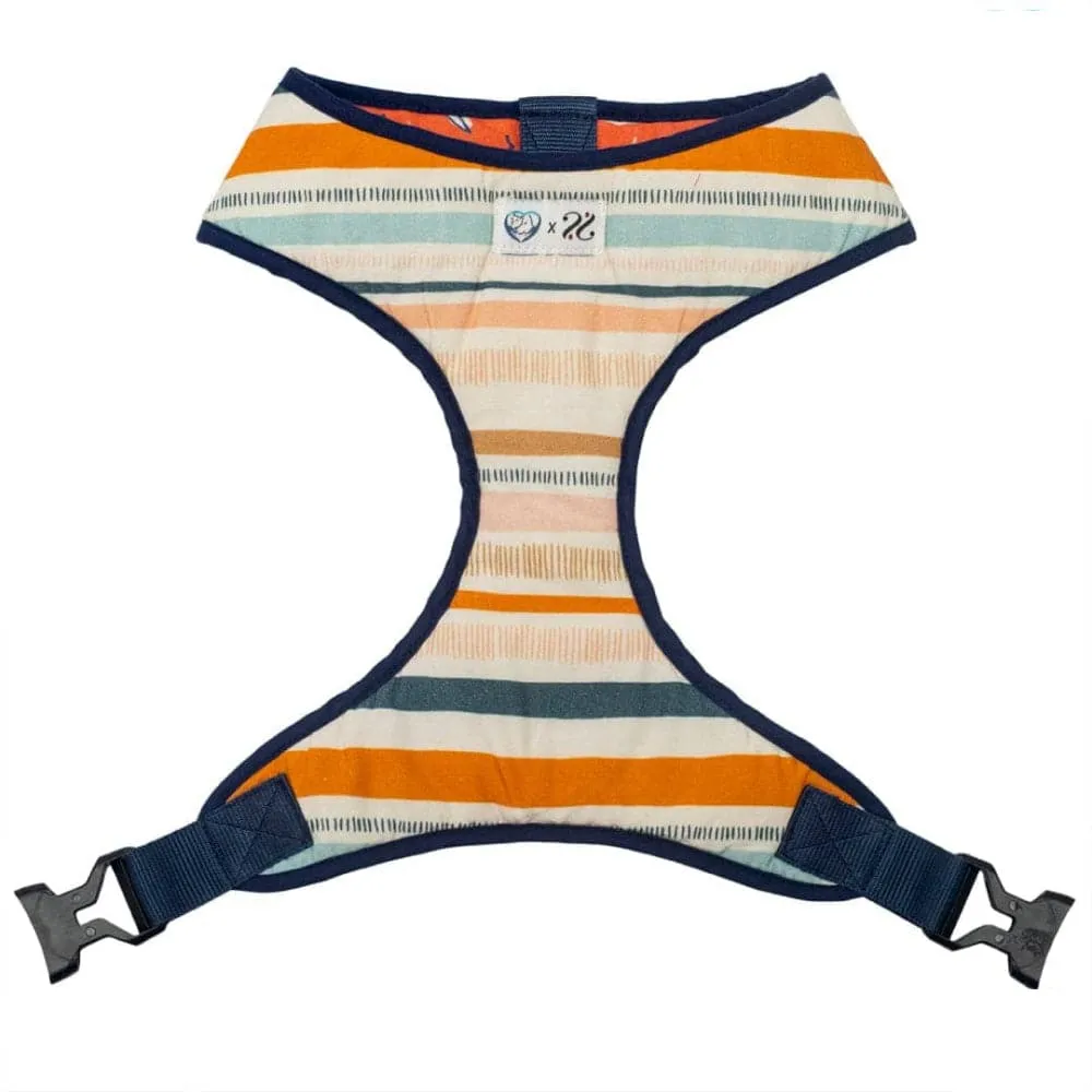 Pet And Parents Stripy Palms Reversible Harness for Dogs