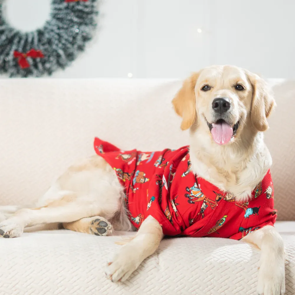 Pet Set Go Dashing through the Snow Shirt for Dogs (Red)