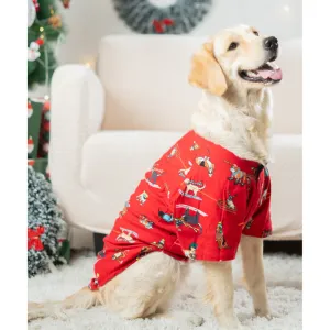 Pet Set Go Dashing through the Snow Shirt for Dogs (Red)