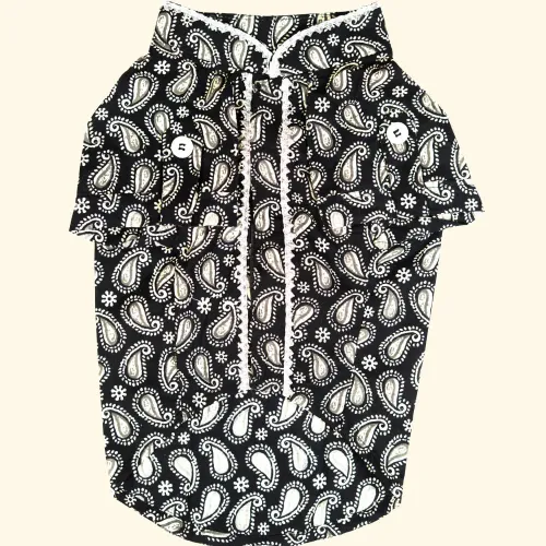 Pet Set Go Heritage Cotton Shirt for Dogs (Black)