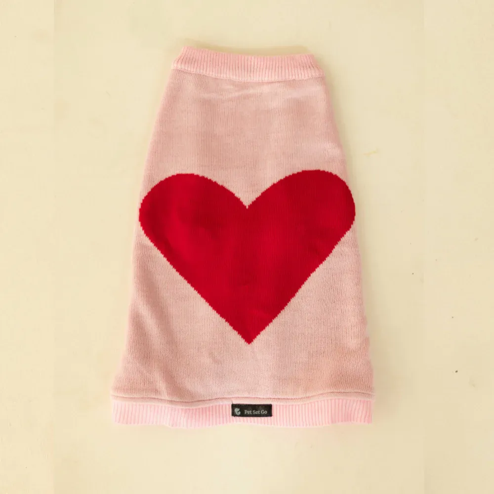 Pet Set Go Iras Sweater for Dogs and Cats (Red & Pink)