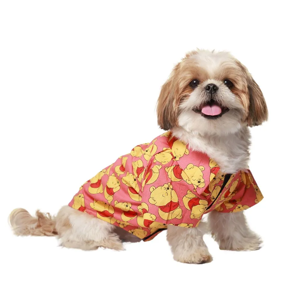 Pet Set Go Pooh Cotton Shirt for Dogs (Red)