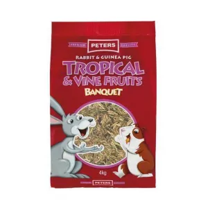 Peters Tropical and Vine Fruits Banquet Rabbit and Guinea Pig Food 4kg ( _ )