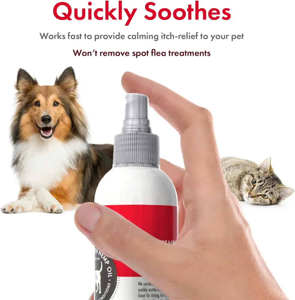 Petkin Lavender Hemp Calming itch Spray for Dogs and Cats