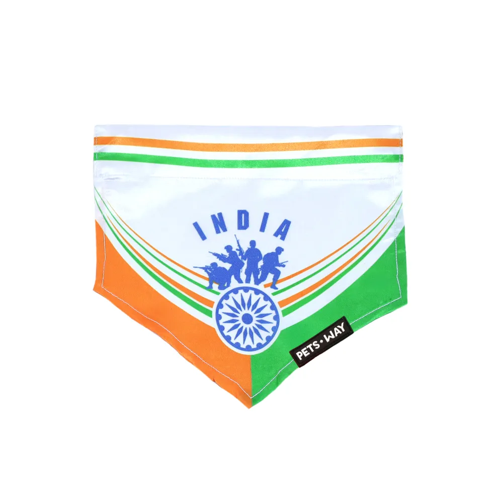 Pets Way Republic Day Bandana for Dogs