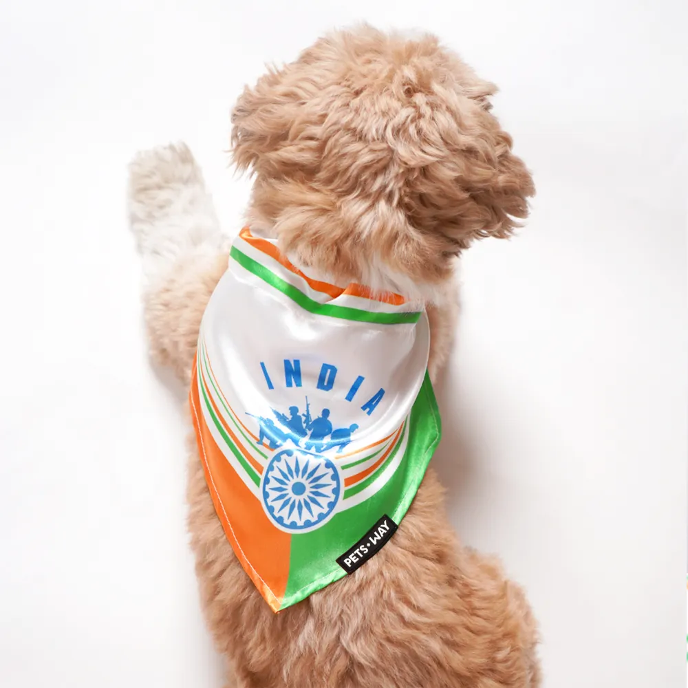 Pets Way Republic Day Bandana for Dogs