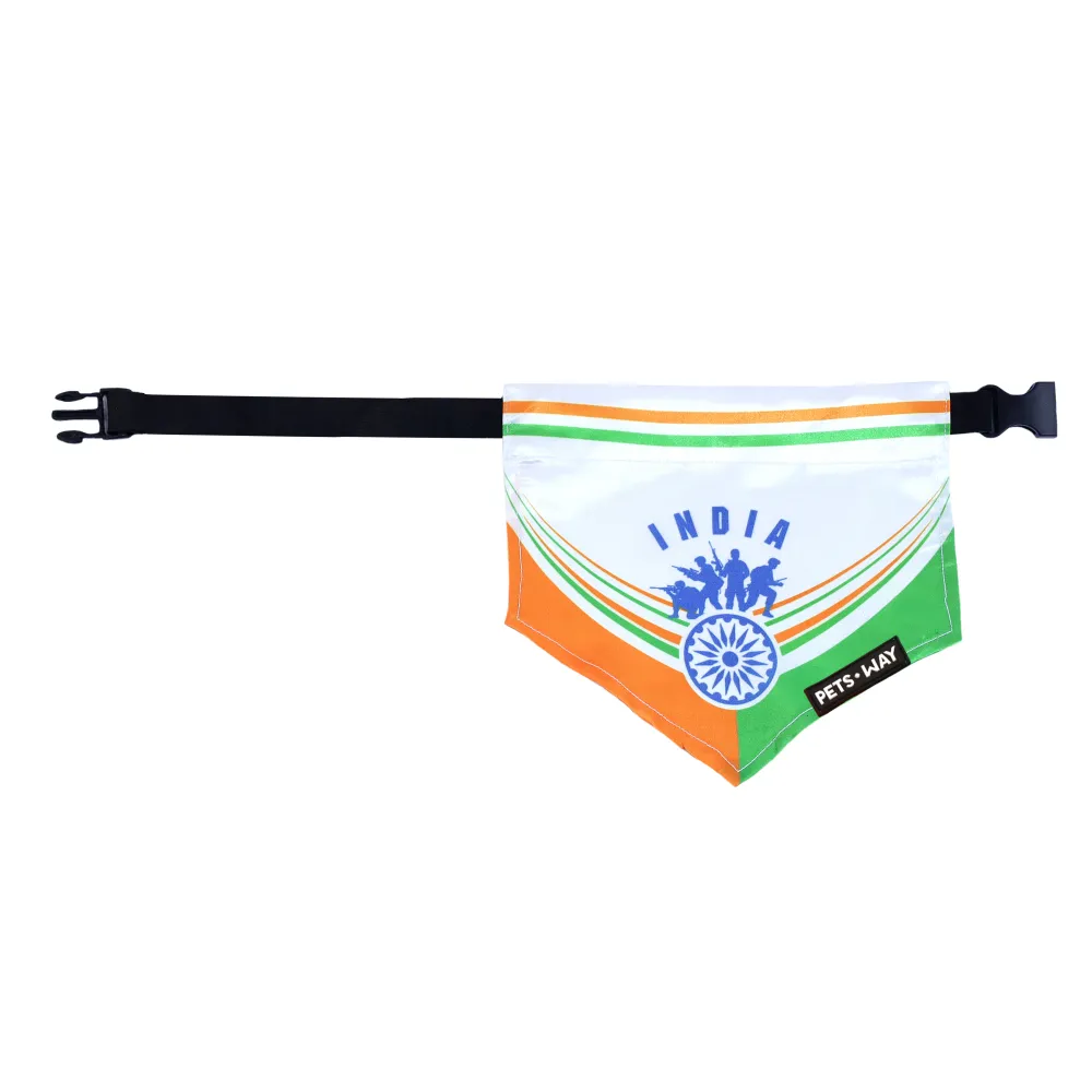 Pets Way Republic Day Bandana for Dogs