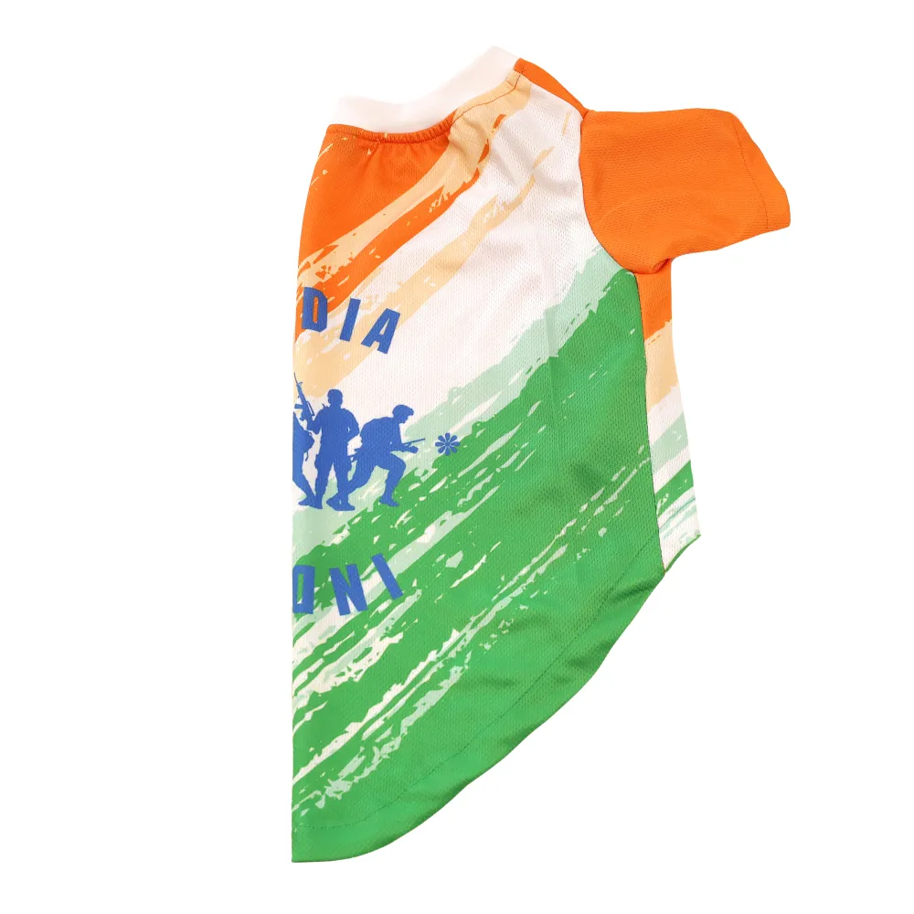 Pets Way Style 2 Republic Day T Shirt for Dogs