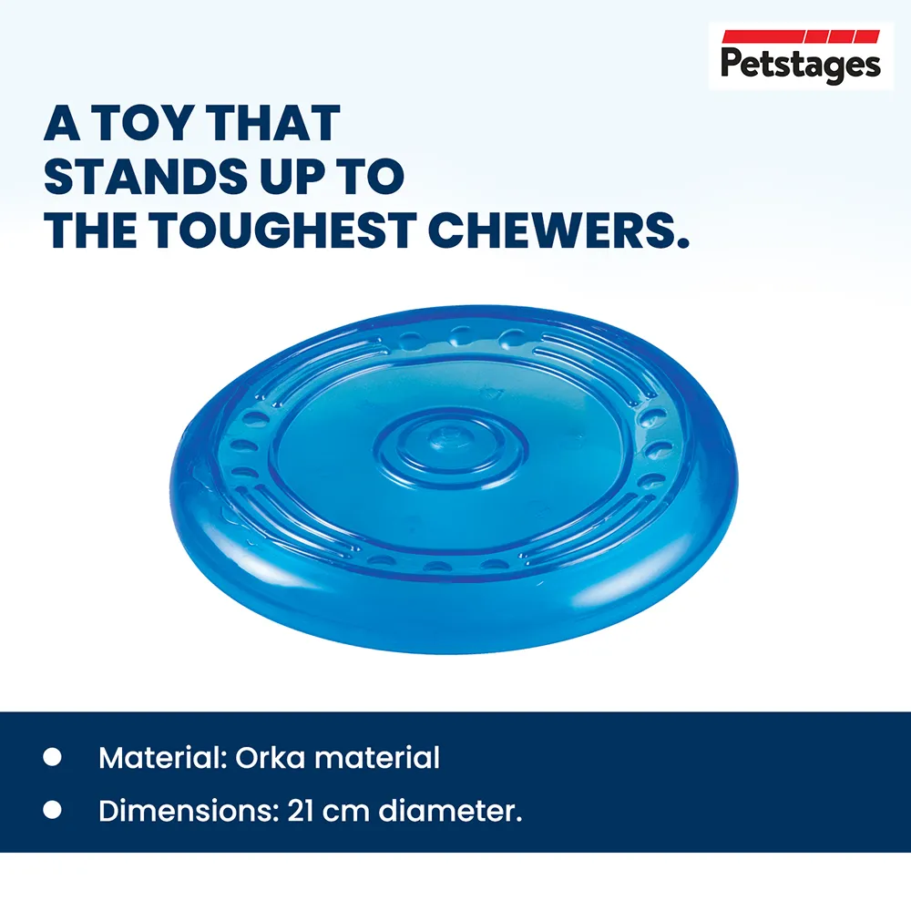Petstages Orka Flyer Toy for Dogs (Blue)